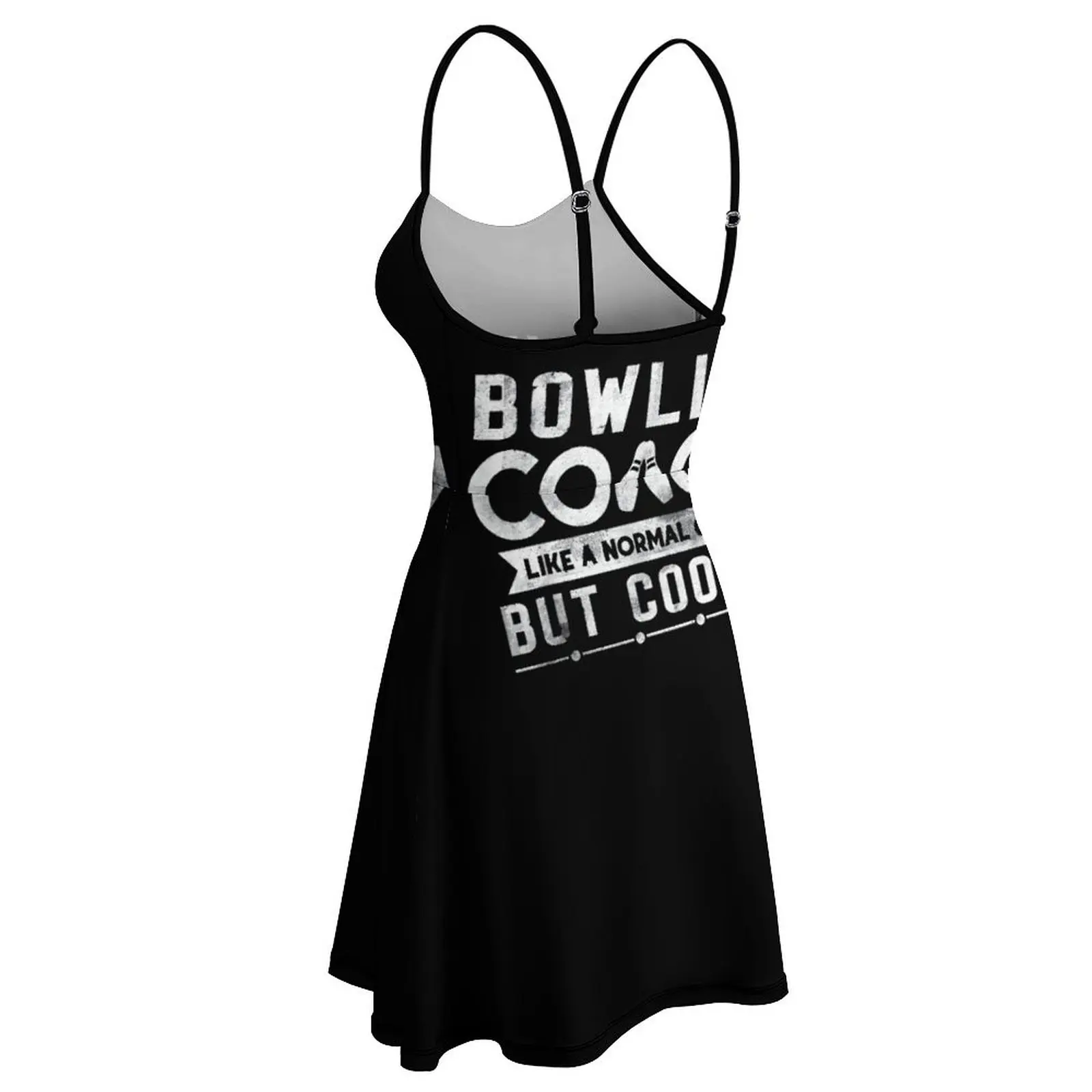 مثير الملابس النسائية الحمالة اللباس البولينج مدرب برودة تصميم المرأة حبال اللباس مضحك النوادي نكتة #4