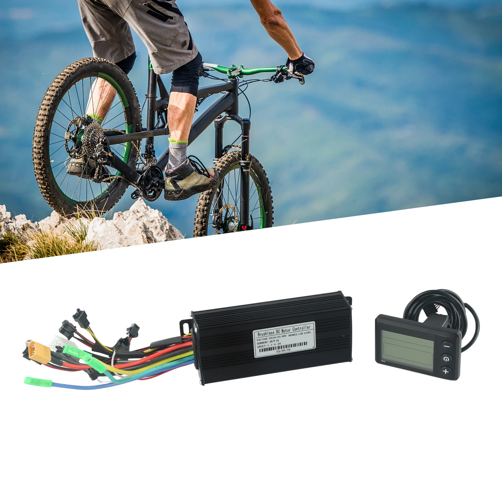 Ebike تحكم مجموعات 24/36/48 فولت 30A 1000 واط موجة جيبية تحكم مع S866 SM 5pin عرض ل E-الدراجة سكوتر كهربائي تحكم #6