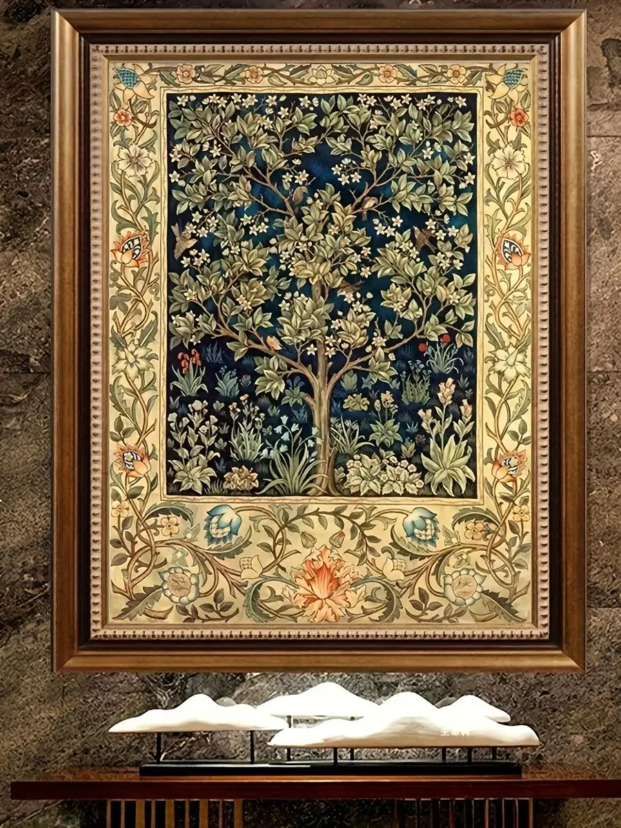 Tree of Life Fantasy Tree Landscape Series Cross Stitch 11CT Printed Cross Stitch Kits Hand Stitch Embroidery Crafts Living Room