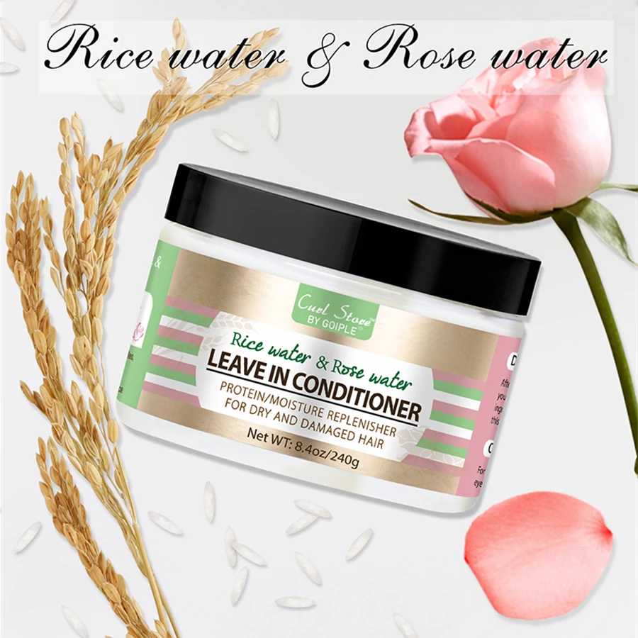 

Goiple Leave In Conditioner With Rice Water Rose Water Hair Care Products Leave-In Serum for Dry and Damaged Hair