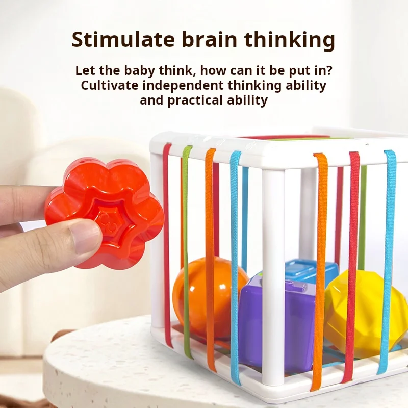 6/12Pcs Kids Educational Cube Shape Matching Stacking Learning Toys Educational Play Games Baby Toys