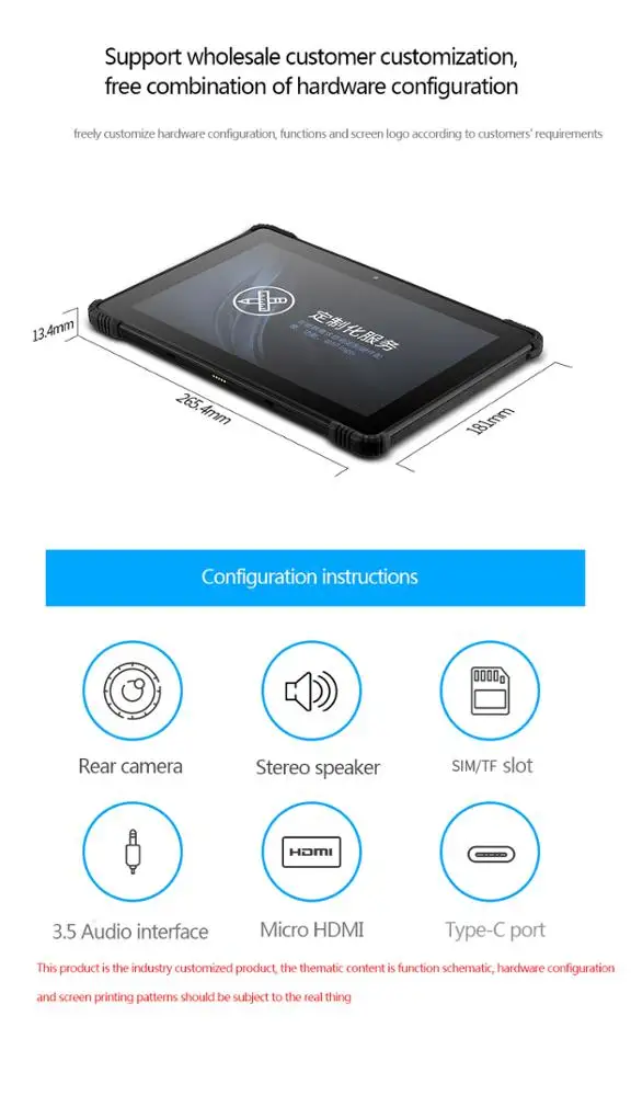 Touch Screen Cellulare Tablet Maker Oem portatile personalizzato Wifi 4G con scheda SIM Smart Android Tablet Pc