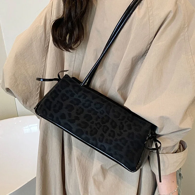 الدانتيل متابعة القوس ليوبارد الفرنسية تحت الإبط حقائب للنساء الصيف موضة جديدة مستطيل حقيبة كروسبودي تنوعا تخفيف حقيبة كتف واحدة #3