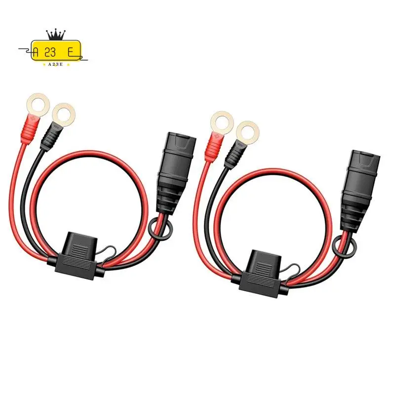 A23E-2 Pack Wires Harness For GC008 X-Connect M10 (3/8In) XL Eyelet Terminal,Smart Batteries Trickle Cable