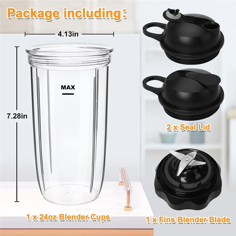 Lâmina de liquidificador A91P 24Oz Cup Pro 1000 para liquidificador Nutri-Bullet Combo Pro 1000 e Select 1200 1000W Base de motor de liquidificador