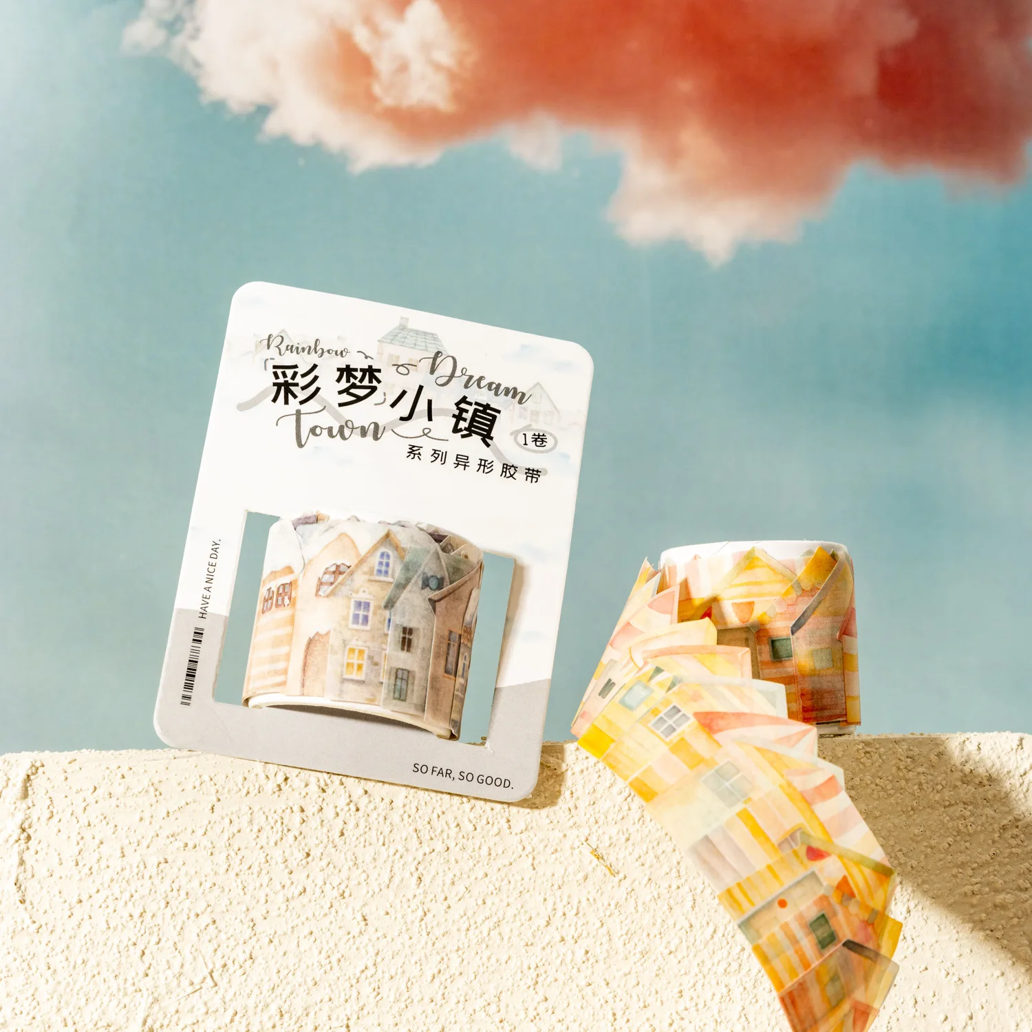 

1pcs/1lot Decorative Adhesive Tapes Colourful Dream Town Masking Tapes Scrapbooking DIY Paper Japanese Stickers