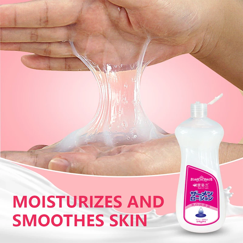500Ml Lubricant for Sex,Water Based Sex Massage Oil for Couple Game,Milk-white Viscous Lube for Adults Vagina Anal Goods Sex Toy image 4