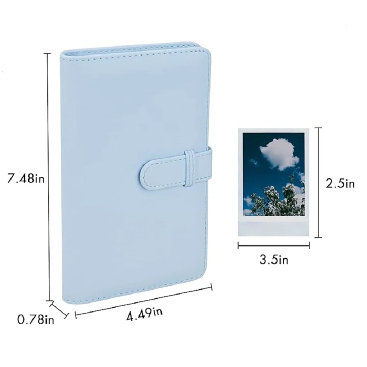 Camera Bag for Mini 12 11 for Film Camera Case 108 Pockets 3 Inch Photo Album Book