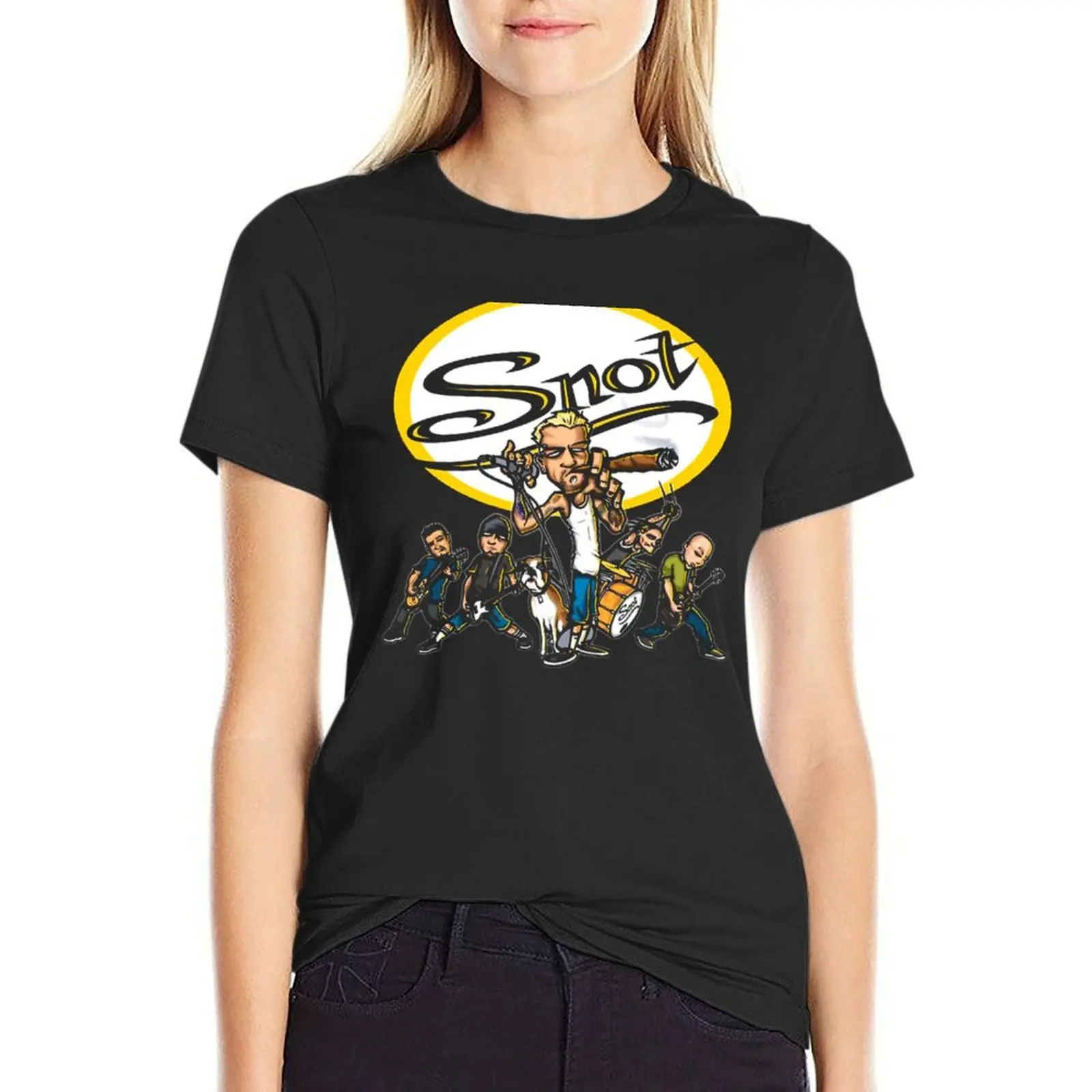 

SNOT BAND T-Shirt kawaii clothes sweat funnys plus size tops tops for Women