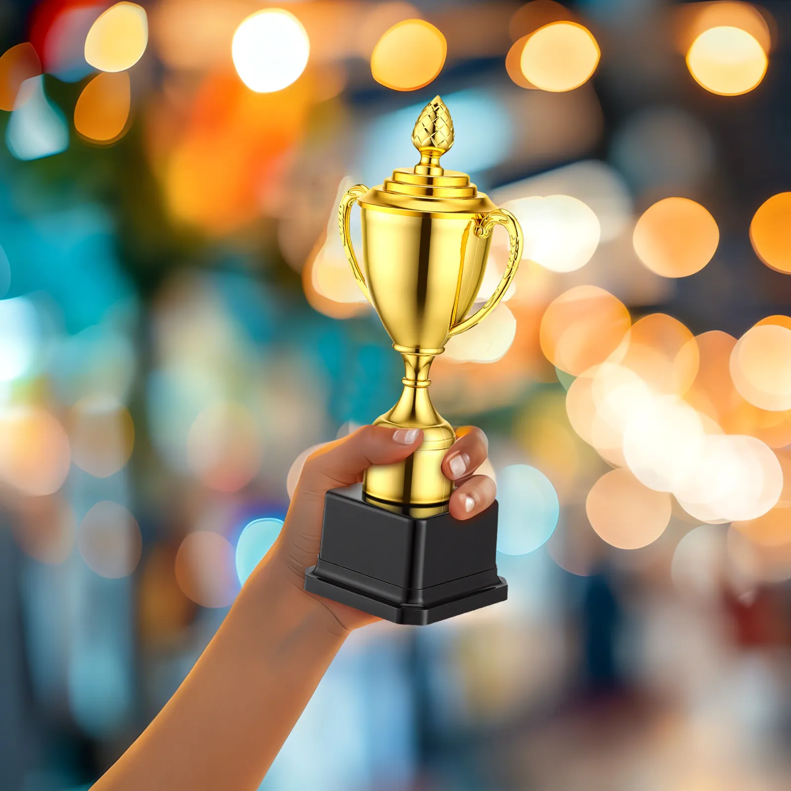 Delicate Plastic Trophy Children Award Trophy Decorative Prize Multi-Function Game Supply Sports Day Competition