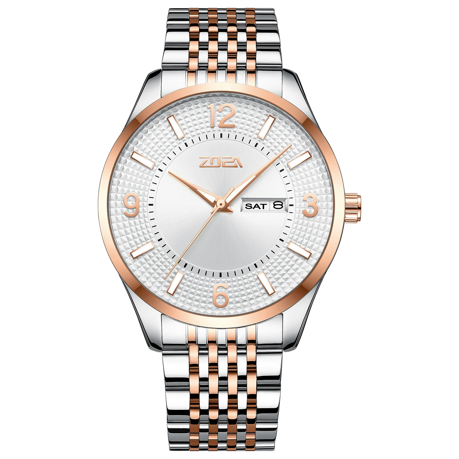 

ZOEA Luxury Men SportsQuartz WristwatchLuminousHands Week&DateDisplay3ATM30M WaterResistantMaleDressWatch With Original Gift Box