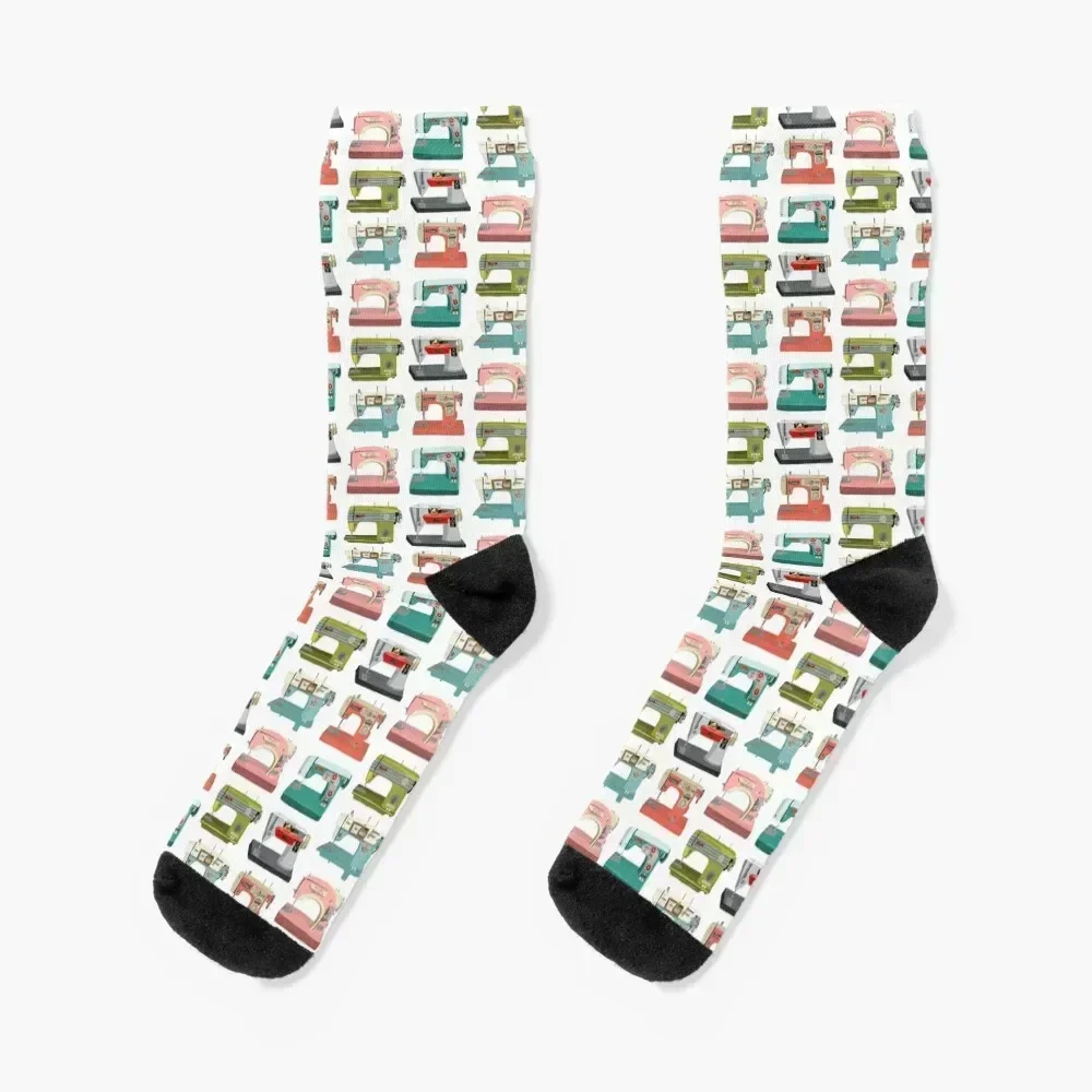 

Vintage Sewing machines Socks christmass gift funny sock cycling Socks For Girls Men's