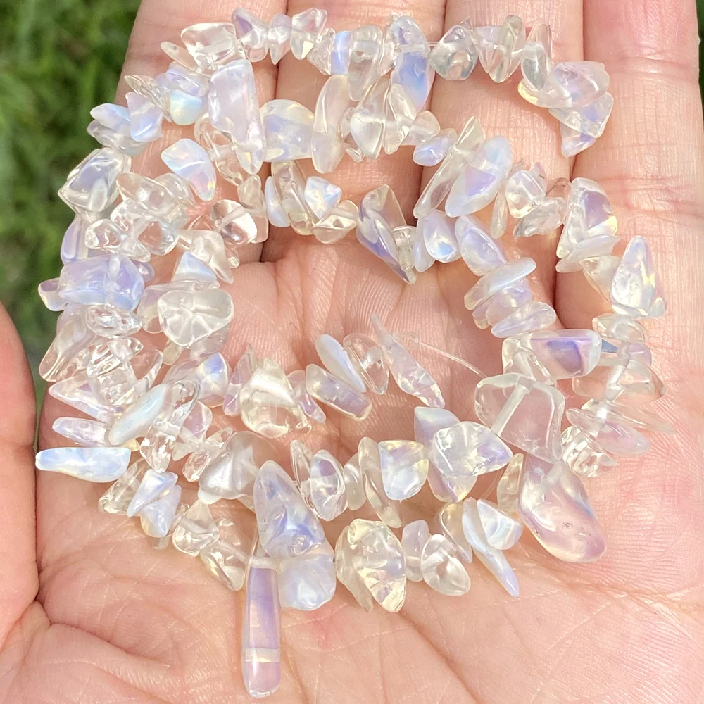 Natürliche Chips Stein Perlen Unregelmäßigen Kies Amethysten Granat Perlen Für Schmuck Machen DIY Armband Halskette Zubehör 16 zoll – Detail 21