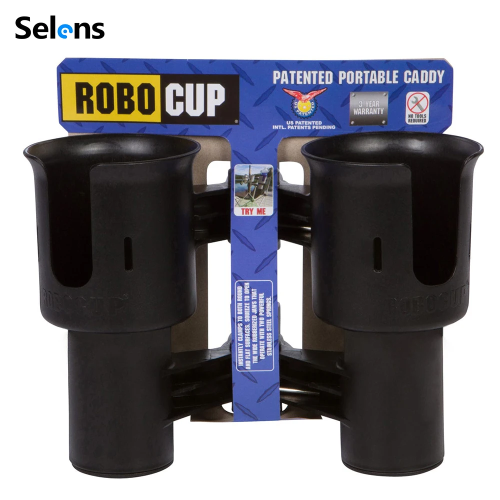 RoboCup Clamp On Cup Holder Caddy CupTray for Photography C-Stand Light Stand Heavy Duty Drink Bottle Mount for Studio Shooting