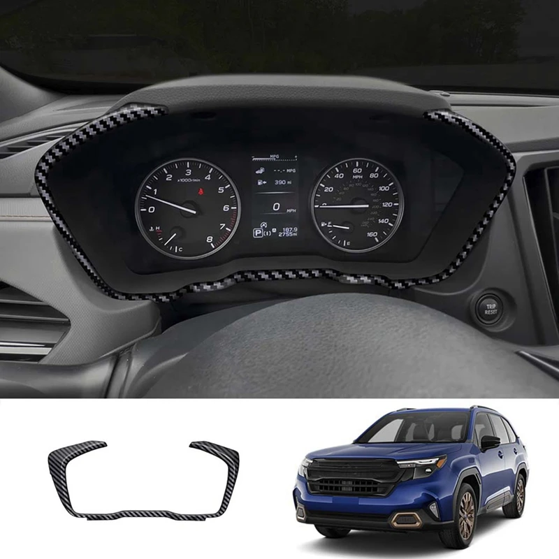 Car LCD Instrument Screen Trim Frame Instrument Panel Frame For Subaru Forester 2025 Carbon Fiber