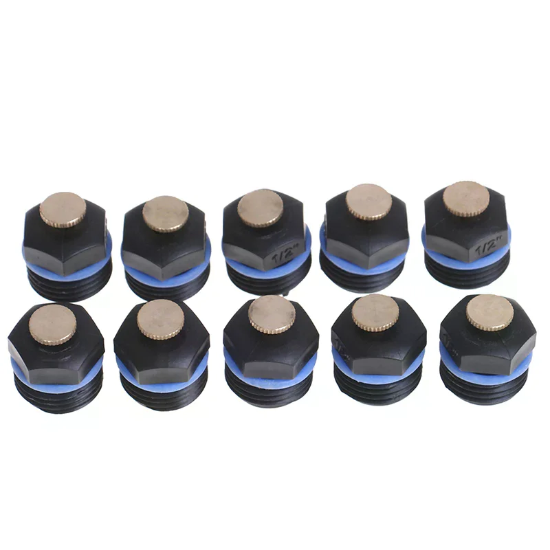 10PCS 1/2 Inch DN15 Sprinkler Heads Garden Lawn Irrigation Nozzles Replacement Set for Outdoor Watering System Kit