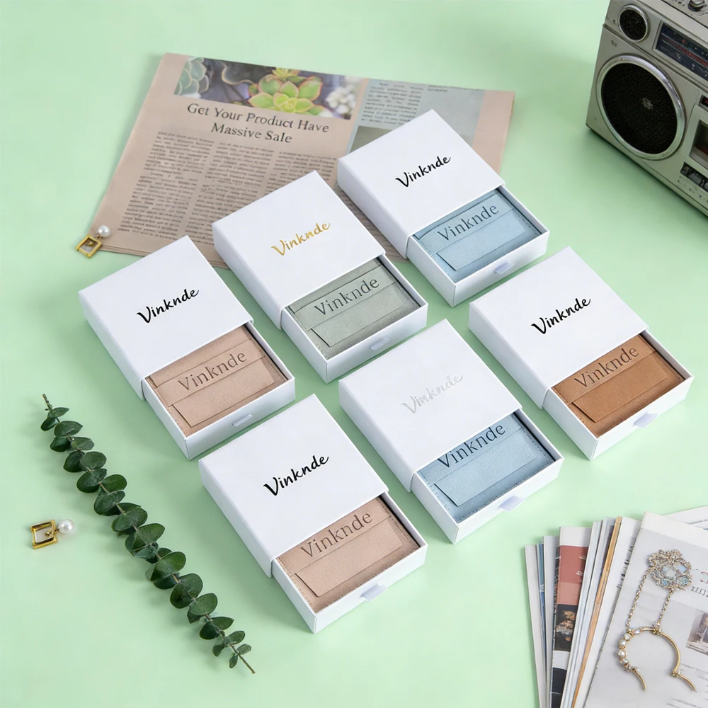 

24/50/100 шт. белых шкатулок для украшений с замком и замшевой вставкой из микрофибры, подарочные пакеты, органайзеры для серег, колец, ожерелий, упаковочные коробки-пакеты