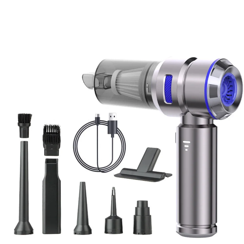 

3-in-1 Cordless Car Vacuum & Blower - 16000PA Handheld Cyclone Cleaner with 6000mAh Battery