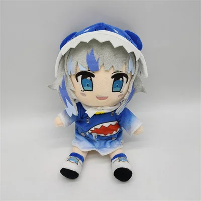 Japan Cartoon VTuber hololive English Gawr Gura High quality embroidery doll plush toys dolls Children's birthday Presents