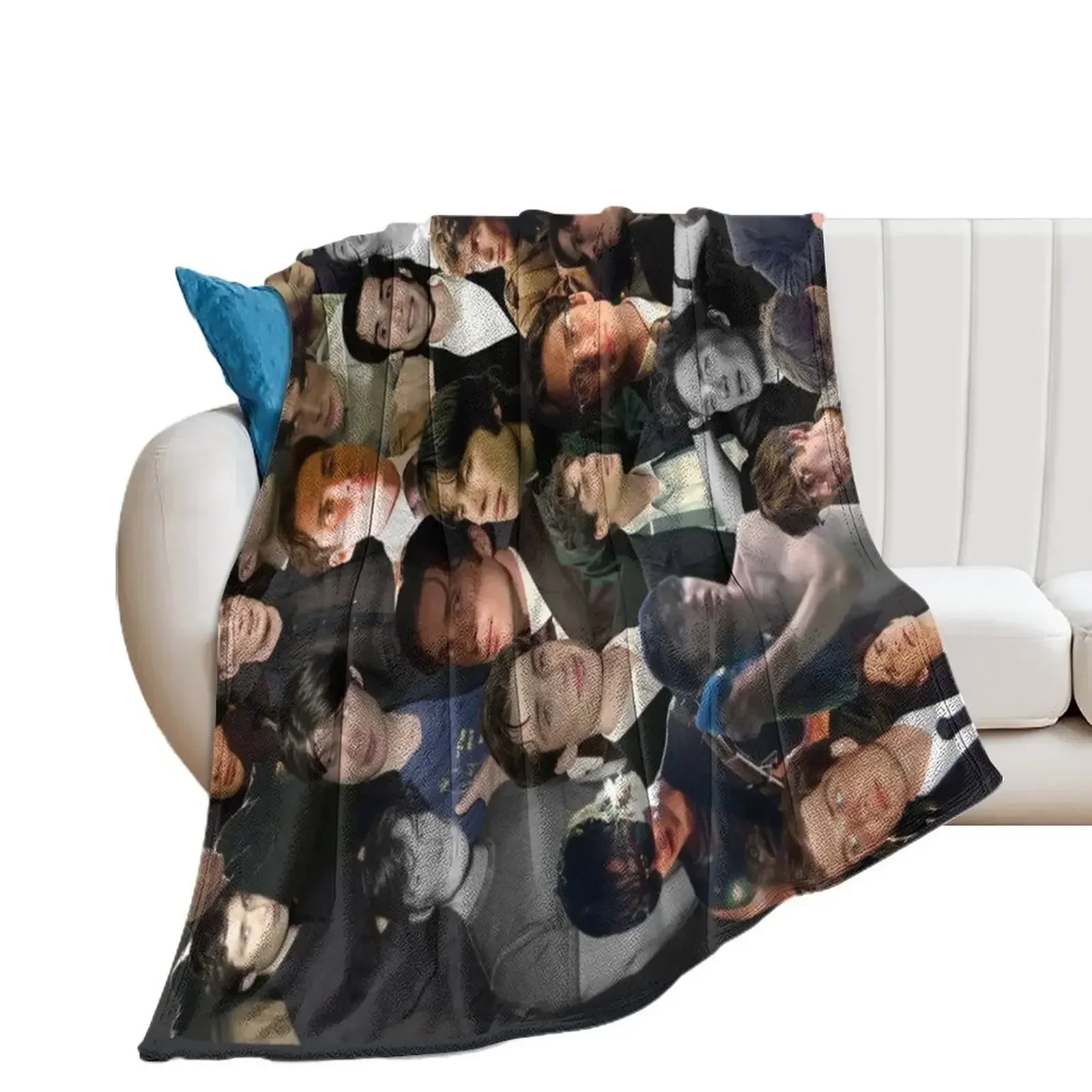 

Cillian Murphy collage Throw Blanket Personalized Gift Cute Plaid For Decorative Sofa Blankets