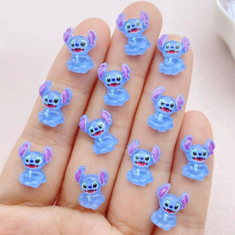 50 Pcs New Mini Kawaii Cartoon Animal Big Eared Monster Series Resin Scrapbook Diy Bow Decor Manicure Accessories Crafts