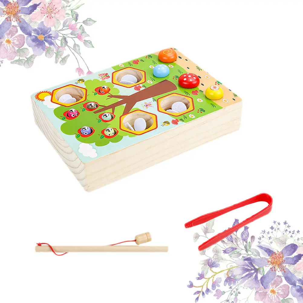 multifunctional-hand-eye-grip-educational-wooden-bee-game-children-colorful-magnetic-kid-plaything