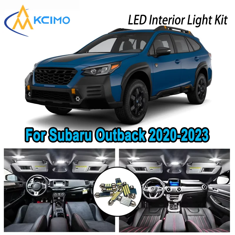 Premium Bright LED Interior Light Kit for Subaru Outback 2020-2023 2021 2022 2023 Dome Map Trunk Car Lamps with Canbus No Error