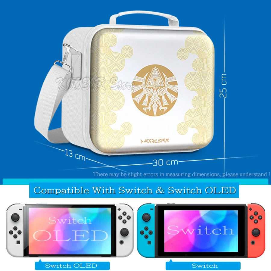 王国のテーマのキャリングケース,Nintendo Switch用,ハードカバー,収納ショルダー,アクセサリー