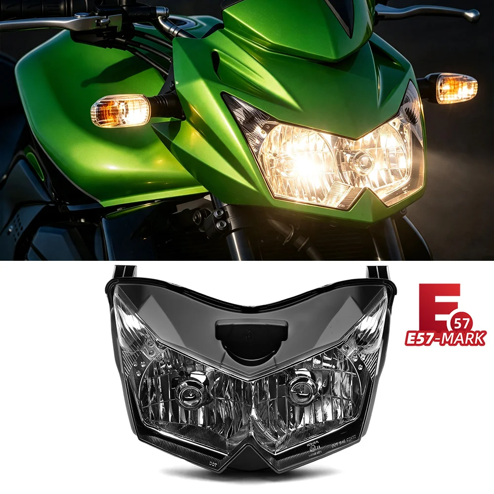 For Kawasaki Z750 ZR750L 2007-2010 Z1000 ZRT00B 2007-2009 Headlight E-MARK Motorcycle Head Lamp Assembly House Front Lights E57