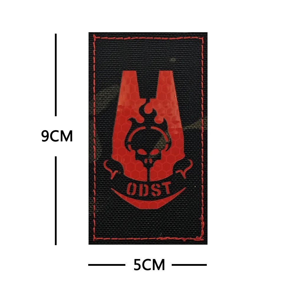 HALO ODST Tactical Patches Embroidered Hook&Loop Patch Death from Above Starship Morale Badges Armband Combat Backpack Stickers