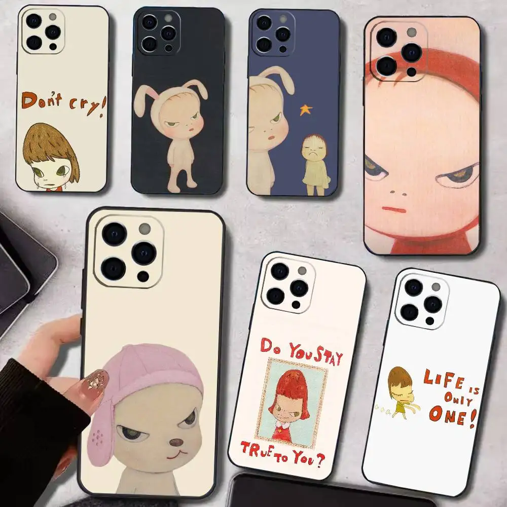 

Yoshitomo-Nara Phone Case Silicone Soft For IPhone 17 16 15 14 13 12 11 X XR Plus Pro Max Plus