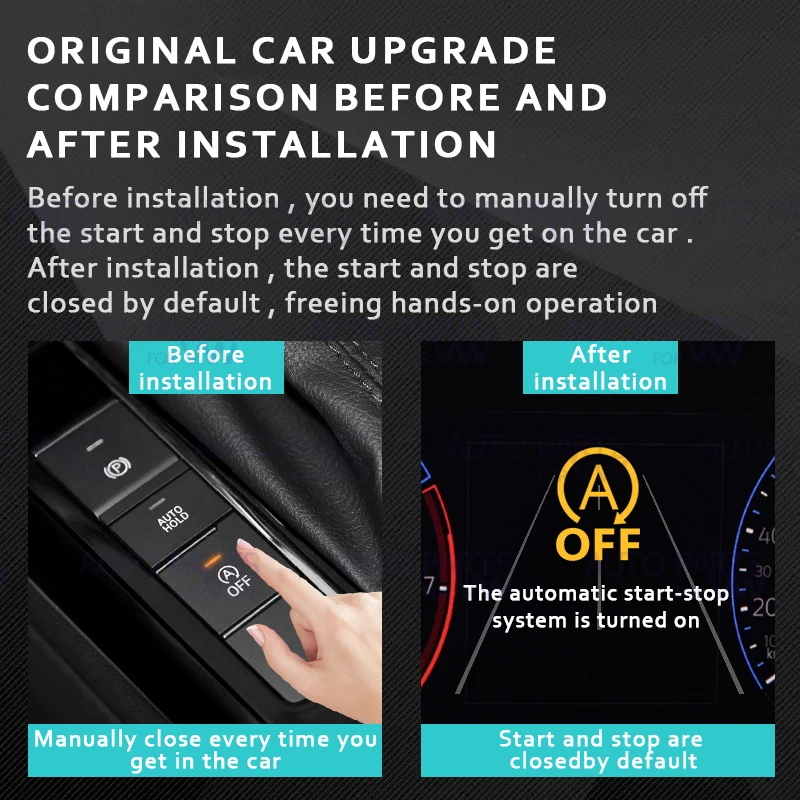 For Skoda Kodiaq Automatic Stop Start Engine System Off Device Control Sensor Plug Cancel Cable Memory mode