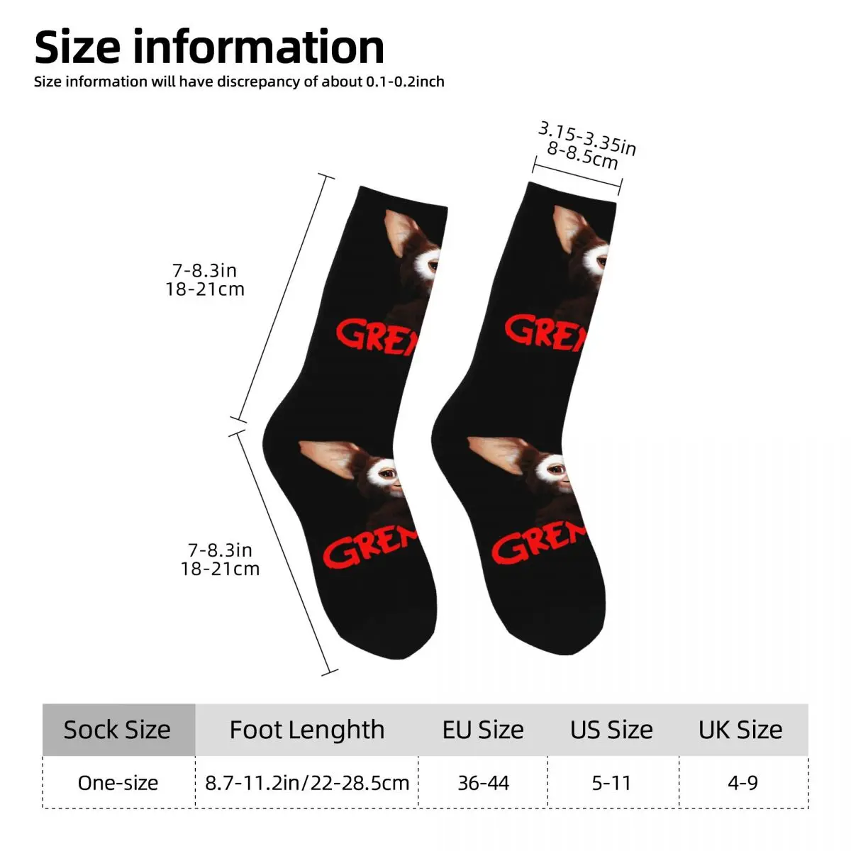 Mens Best Gremlin-s Christmas Unisex Winter Socks Outdoor Happy Socks street style Crazy Sock