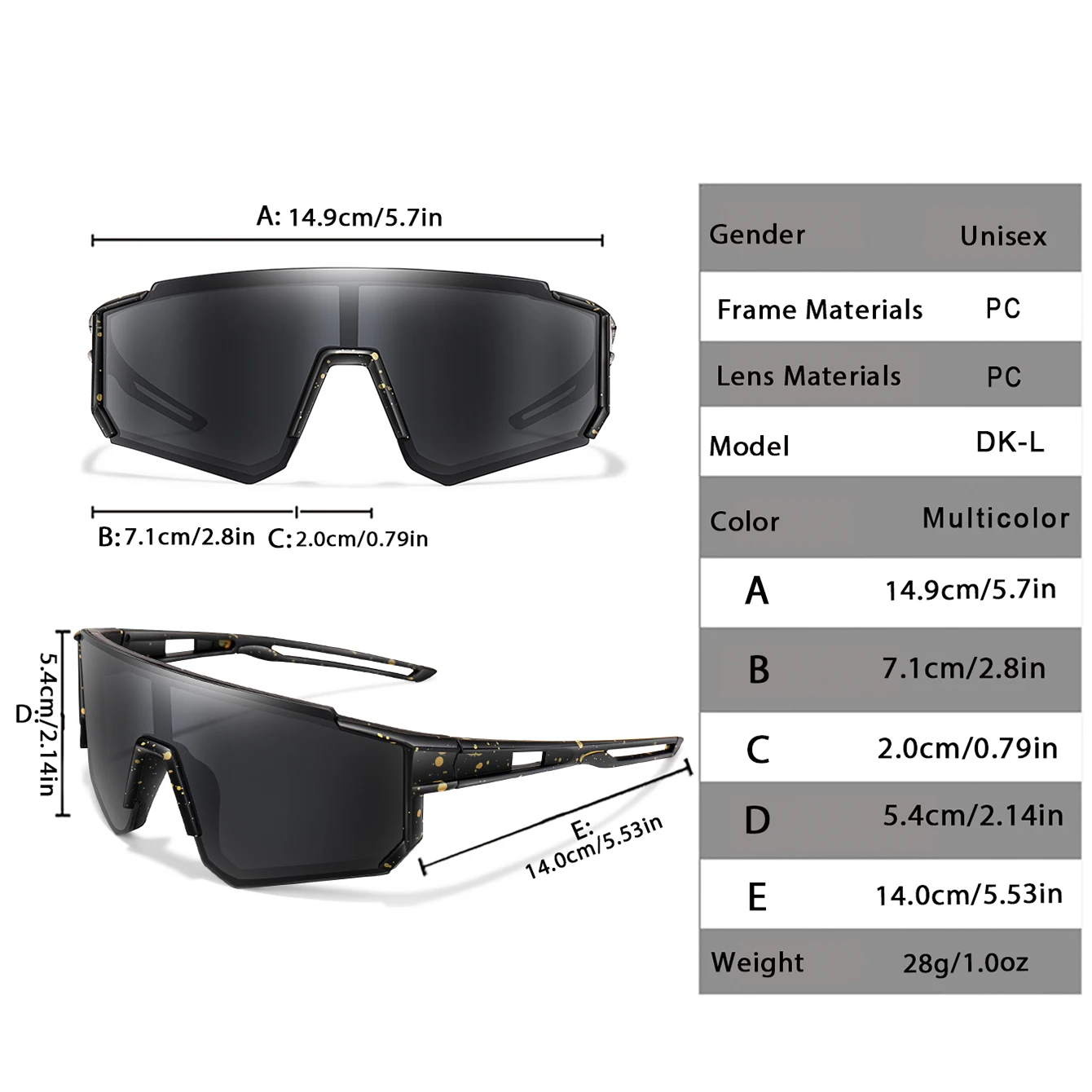 Fashion Fishing Sunglasses Men and women Classic Casual Windproof Eyewear with UV Protection Outdoor Sports Cycling Baseball