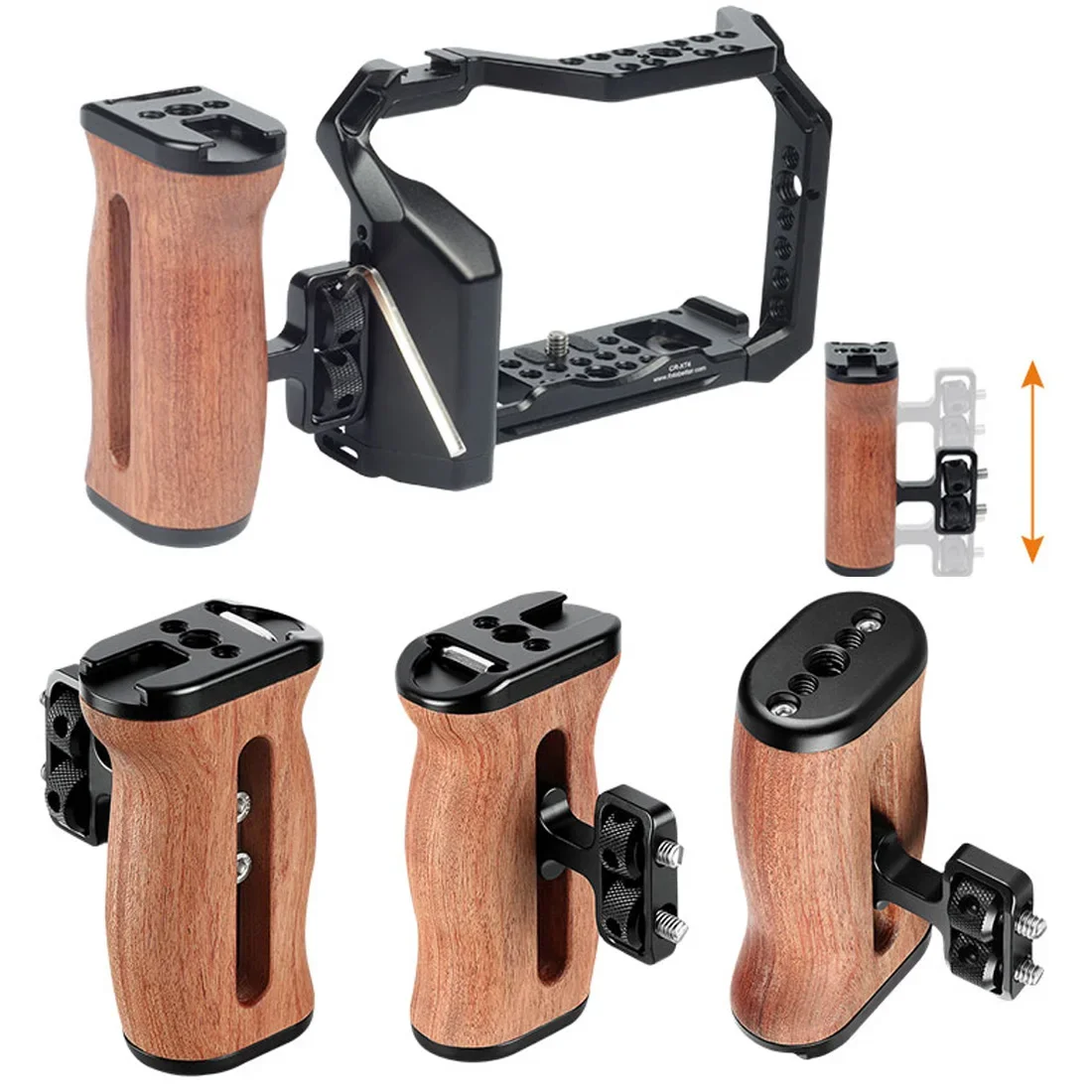 Topcine Universele Camerakooi Houten Handvat Aan De Zijkant, Voor Video-Rig Video-Grafie Accessoires Mobiele Filmbeugel