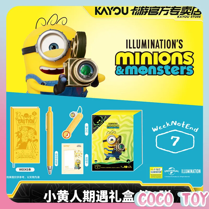 Caja de Regalo Oficial con Licencia Kayou Minions Encounter Vol.1, Set de Mercancía Temática de Anime, Decoración Coleccionable de Escritorio, Regalo Festivo