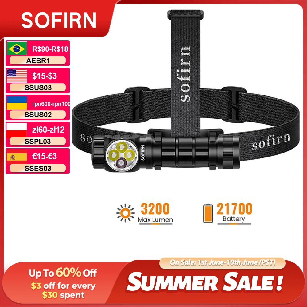 lampada-frontale-sofirn-hs43-3200-lumen-luce-rossa-bianca-spot-flood-ricaricabile-usb-c-con-attacco-a-sgancio-rapido