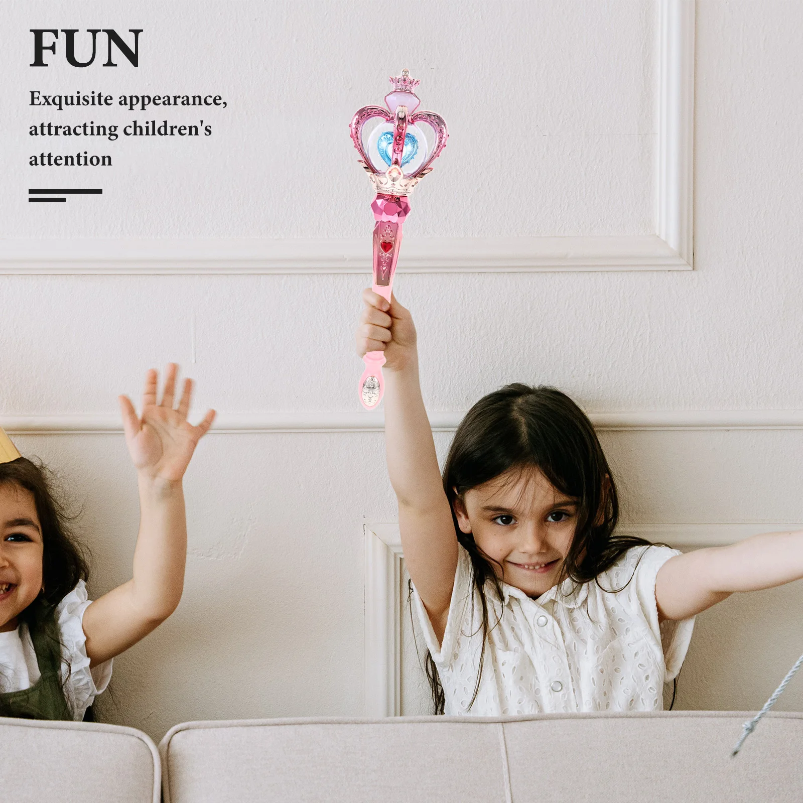 

Rotating Wand Light Music Dreamy Birthday Stage Family Entertainment Glowing Fairy Wands Kids Light Up