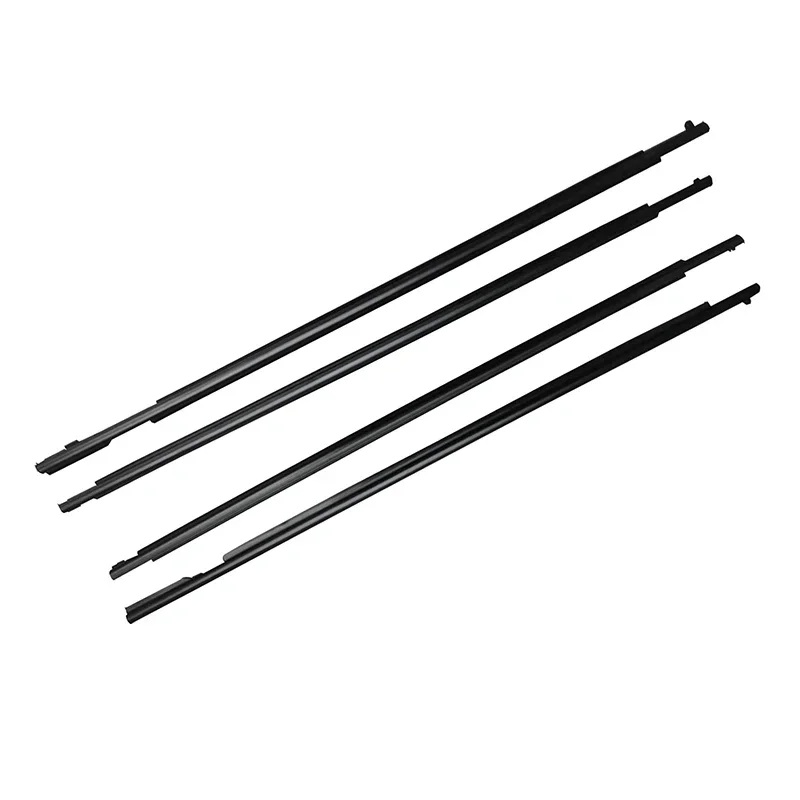 4Pcs/Set Window Weather Strips Fit For Toyota wish 2010-2016 Black Window Rubber Sealing Strip Car Accessories Decorative Strips