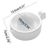E15D Handheld Manual Press Lemon Squeezer Easy to Use Juice Squeezer Plastic Double Layer Manual Citruses Juicers Enduring