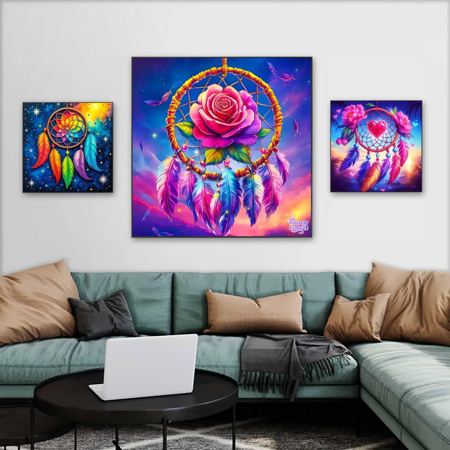 Dreamcatcher DIY Diamond Painting North American Traditional Culture Mural 5D Diamond Embroidery Home Decor Wall Decor DIY Gift