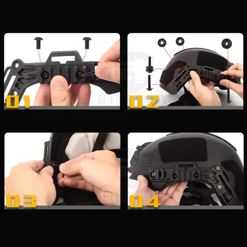 Helmets Rail Mount Tactics FAST Helmets Accessory For Wendy EX ARC Helmets Mount Rail Hunting Paintball Fast Helmets Accessory