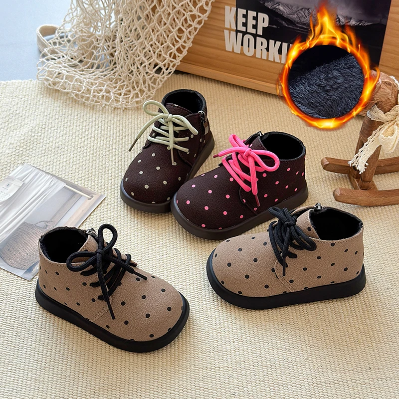 

Fall and Winter Girls' Boots - Soft Leather Children's Casual Shoes - Outdoor Anti-Slip Children's Shoes - Short Boots2026