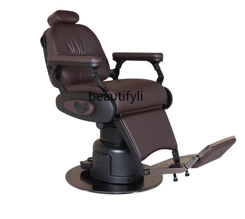 

Electric hair salon chair, one-button lift rotatable beauty salon barber shop, chair