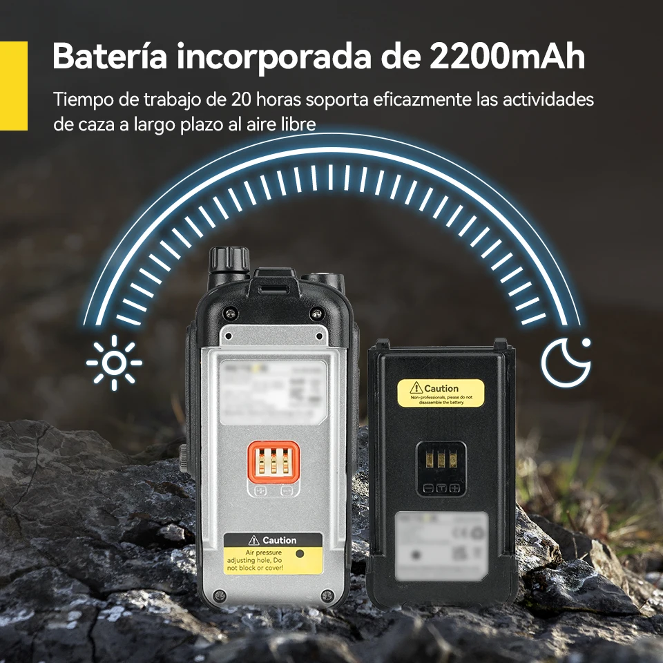 Retevis-walkie-talkie para Caza EZTalk 62, IP67, Impermeable, Profesional, 5W, Radios de largo alcance - details 2