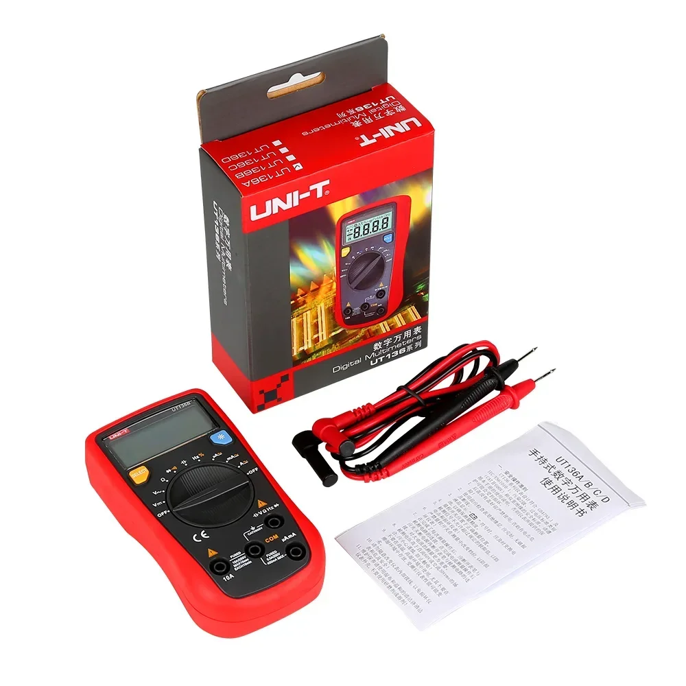 UT136B ac dc 10A digital unit multimeter multimeter digital tester multimeter