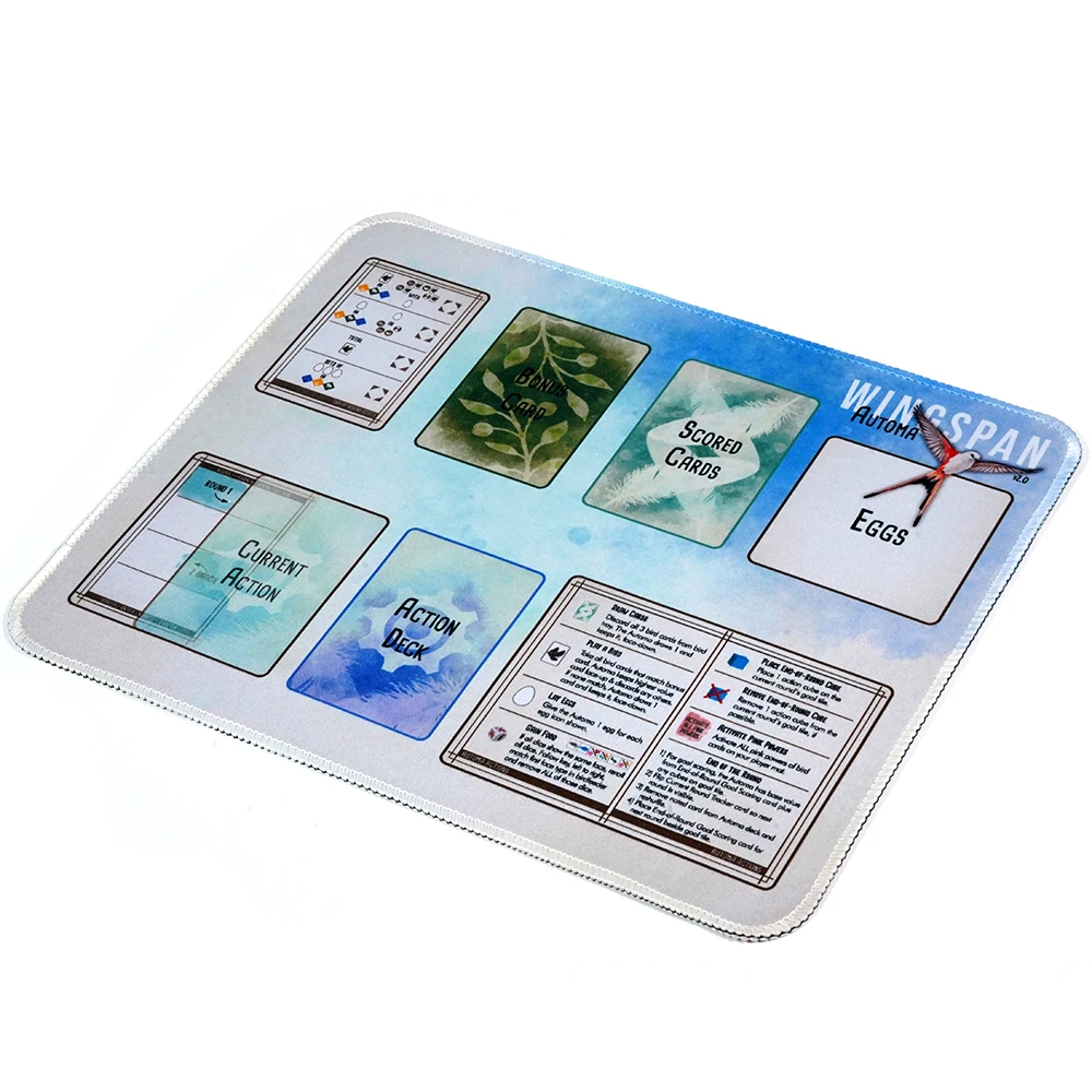 Wingspan Board Playmat Play Mat Table Mat Rubber Material Award-Winning Strategy Game About Birds Accessory