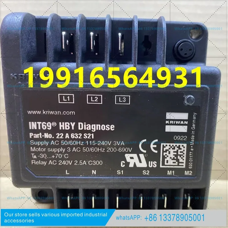 INT69HBY INT69-HBY Screw Compressor 22A632S21 Protector KRIWAN