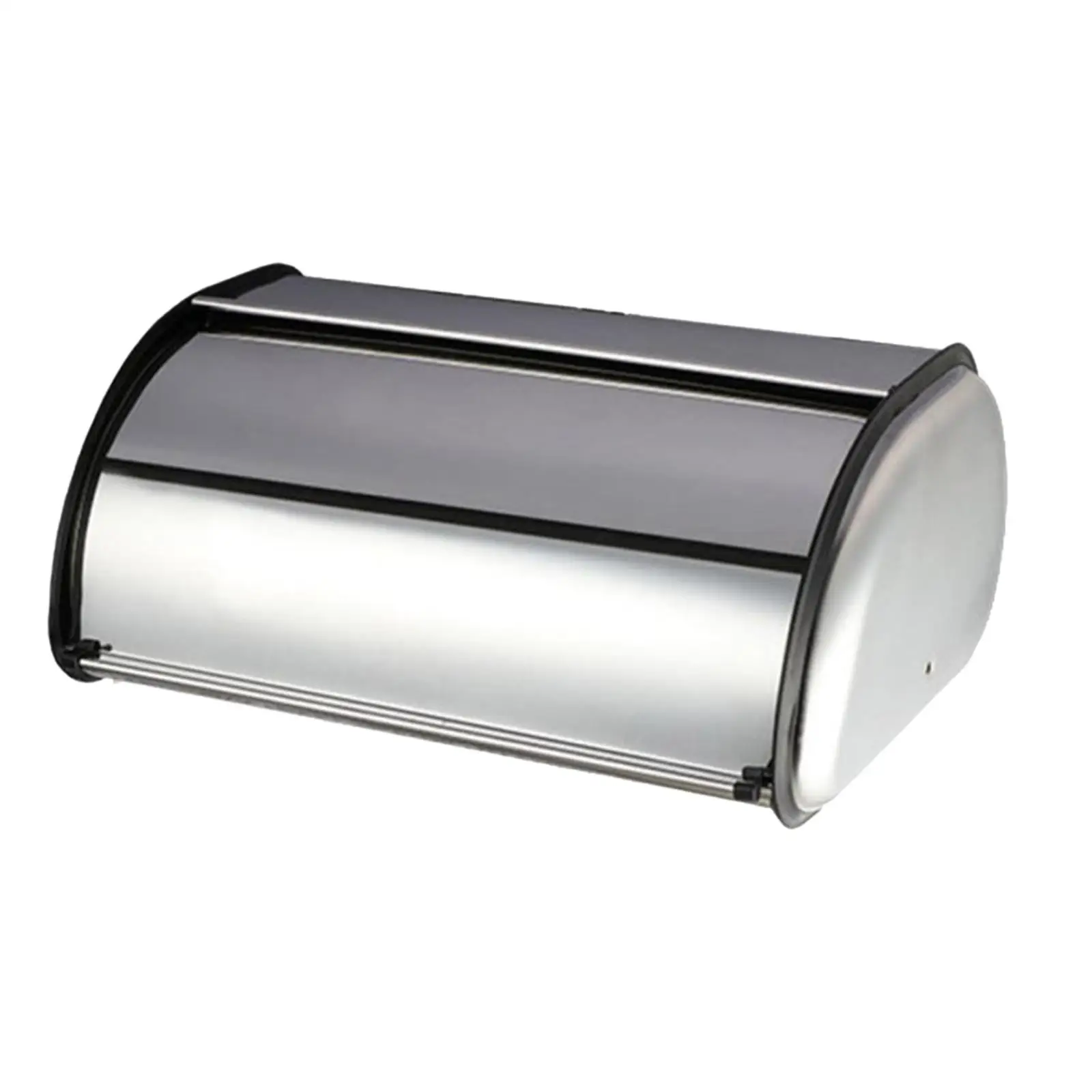 Roll Top Bread Bin Metal Bread Box Large Capacity Bread Keeper Bread Storage Holder for Pantry Baked Goods Bakery Coffee Shop