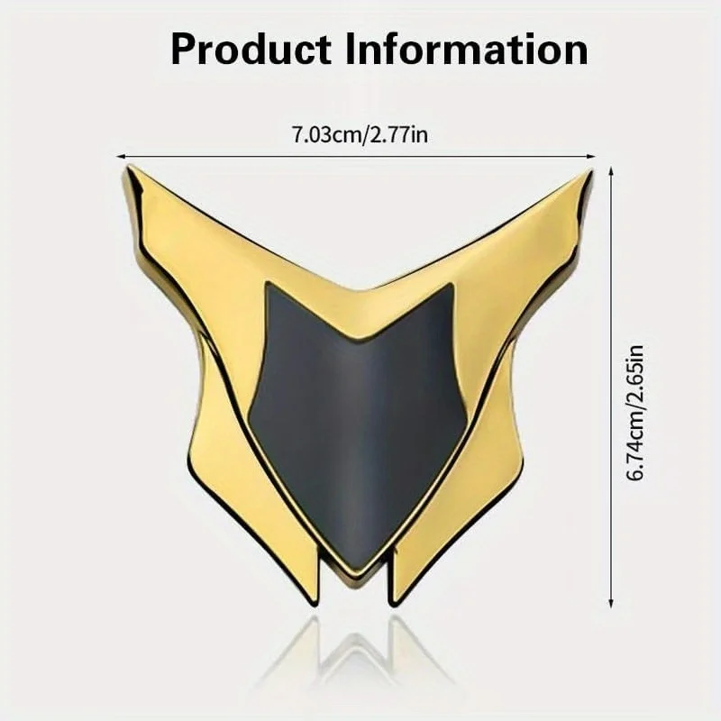 Custom 3D Stainless Steel Metal Side Sticker - Logo Decal for Car/Motorcycle/EV | Auto Mod Accessories